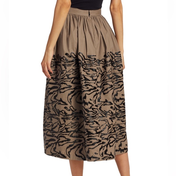 NWT Rachel Comey Sage Sequin Tiger Print Midi Skirt - Picture 5 of 10